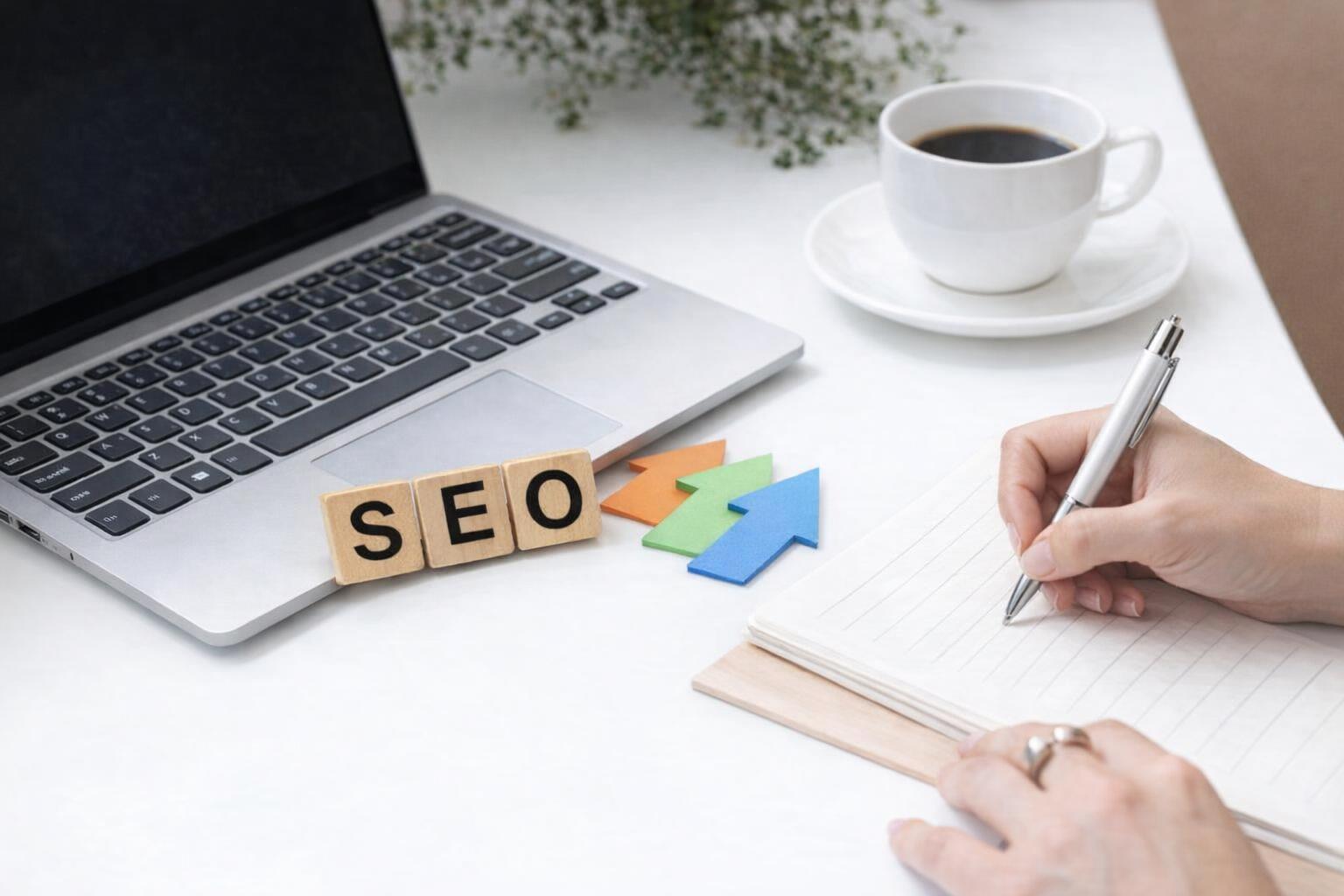 A businessperson browsing profiles to select a suitable SEO coach.