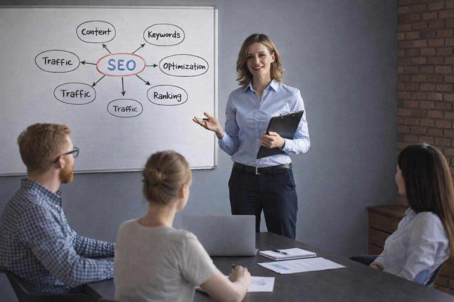 Mentor providing one-on-one guidance to enhance SEO skills and knowledge.