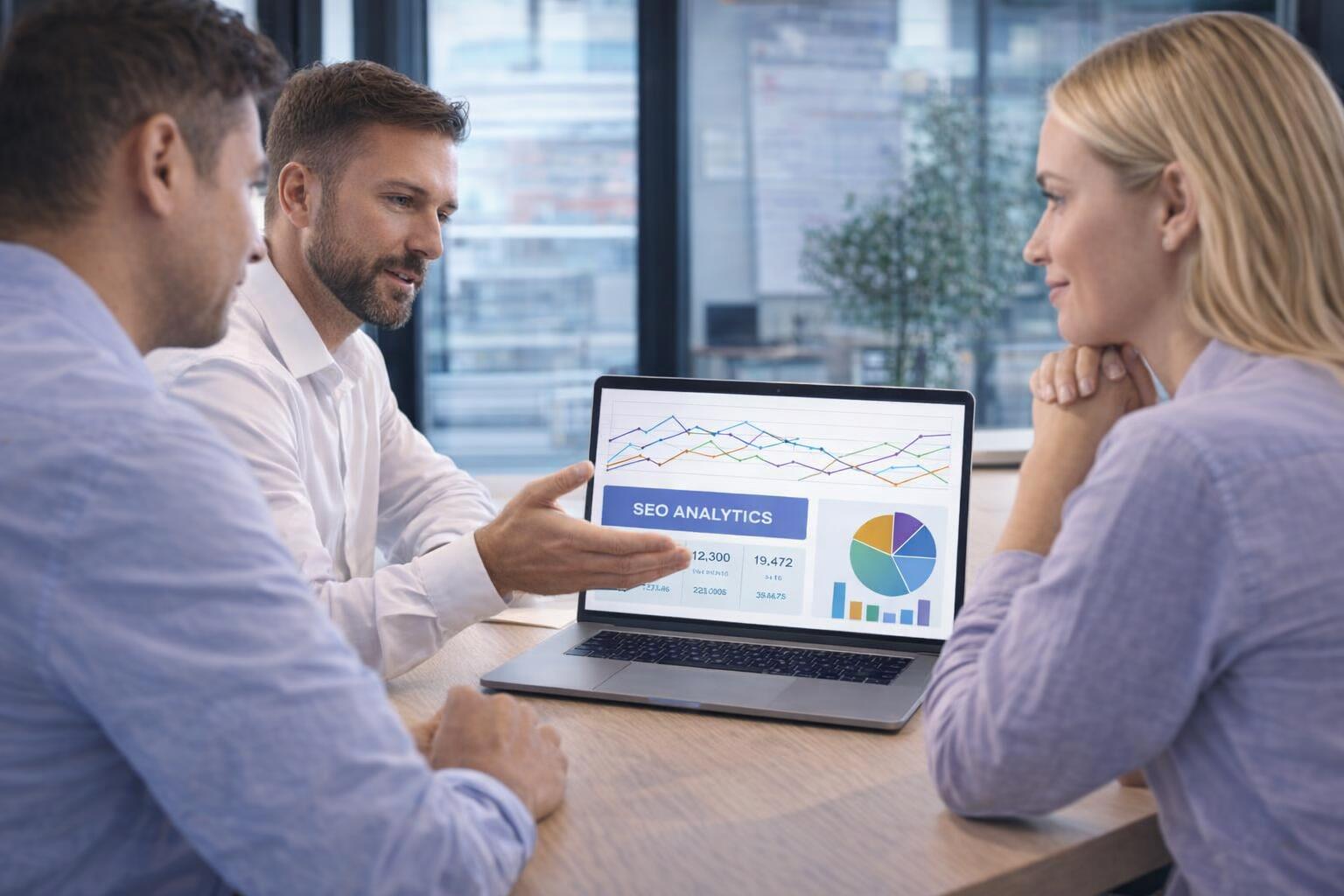 A consultant discussing various pricing plans for SEO coaching services.