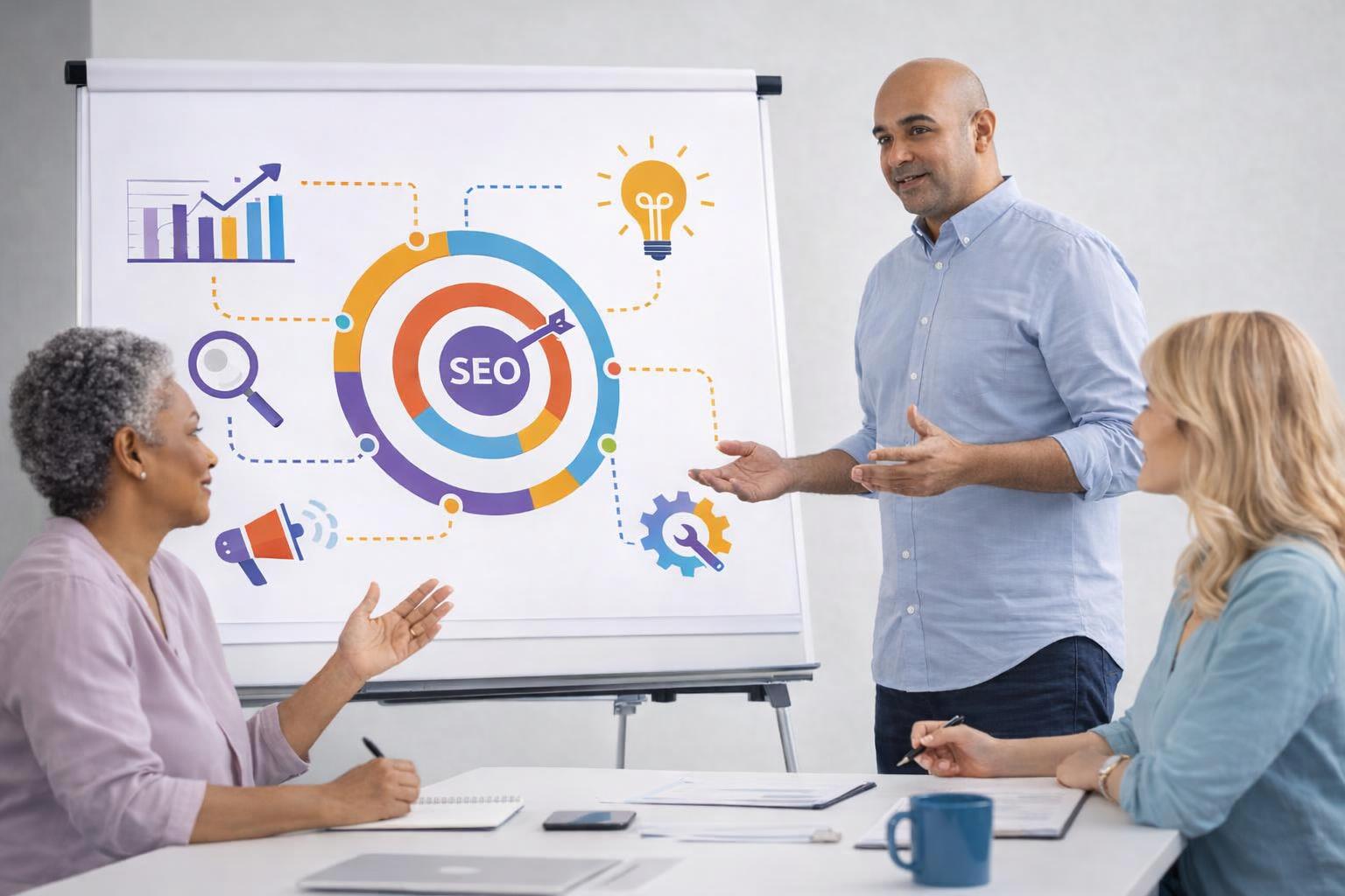 Infographic detailing the advantages of implementing SEO coaching strategies.