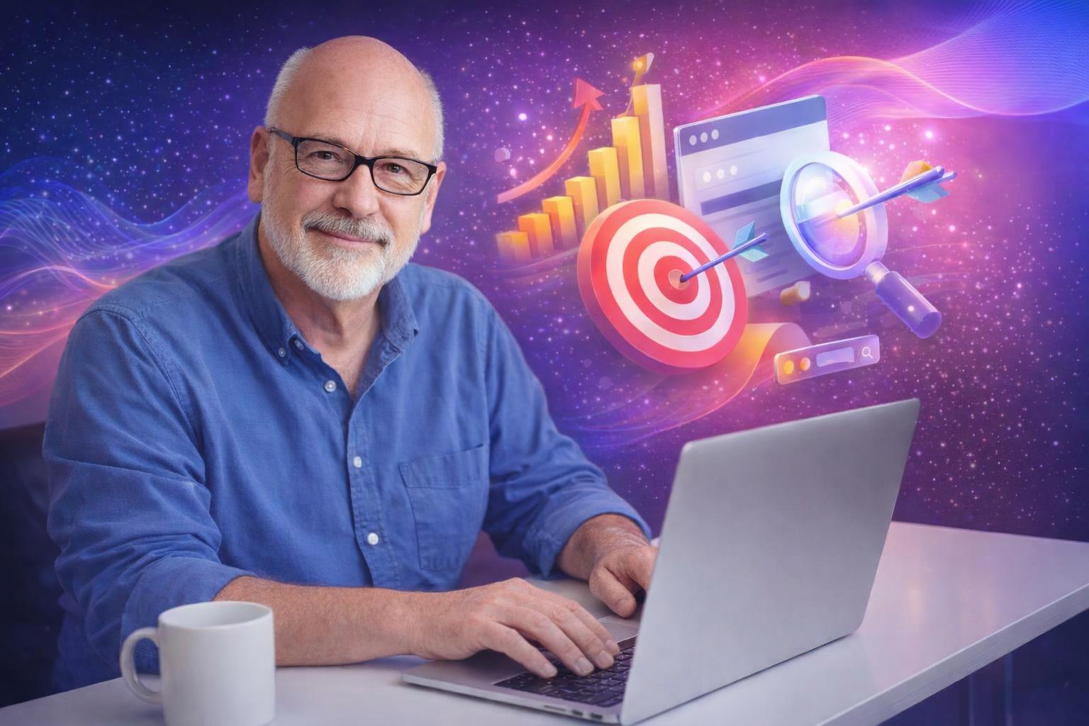 A consultant guiding a writer on improving online presence.