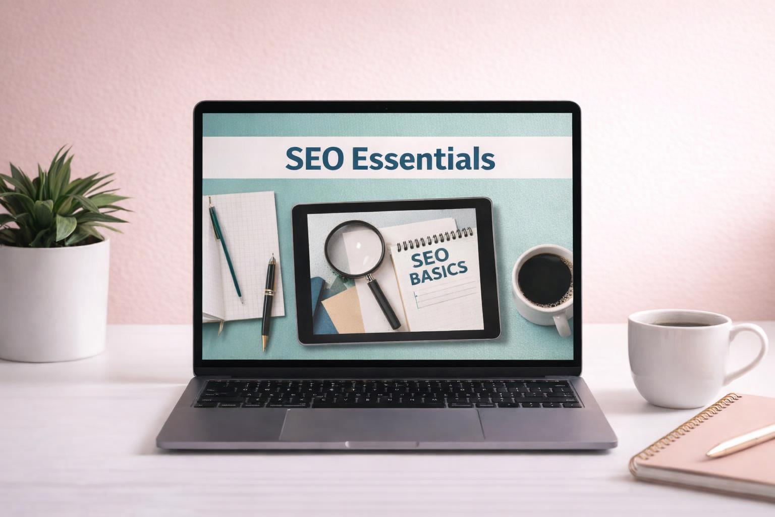 A professional guiding a group of novices through SEO fundamentals.