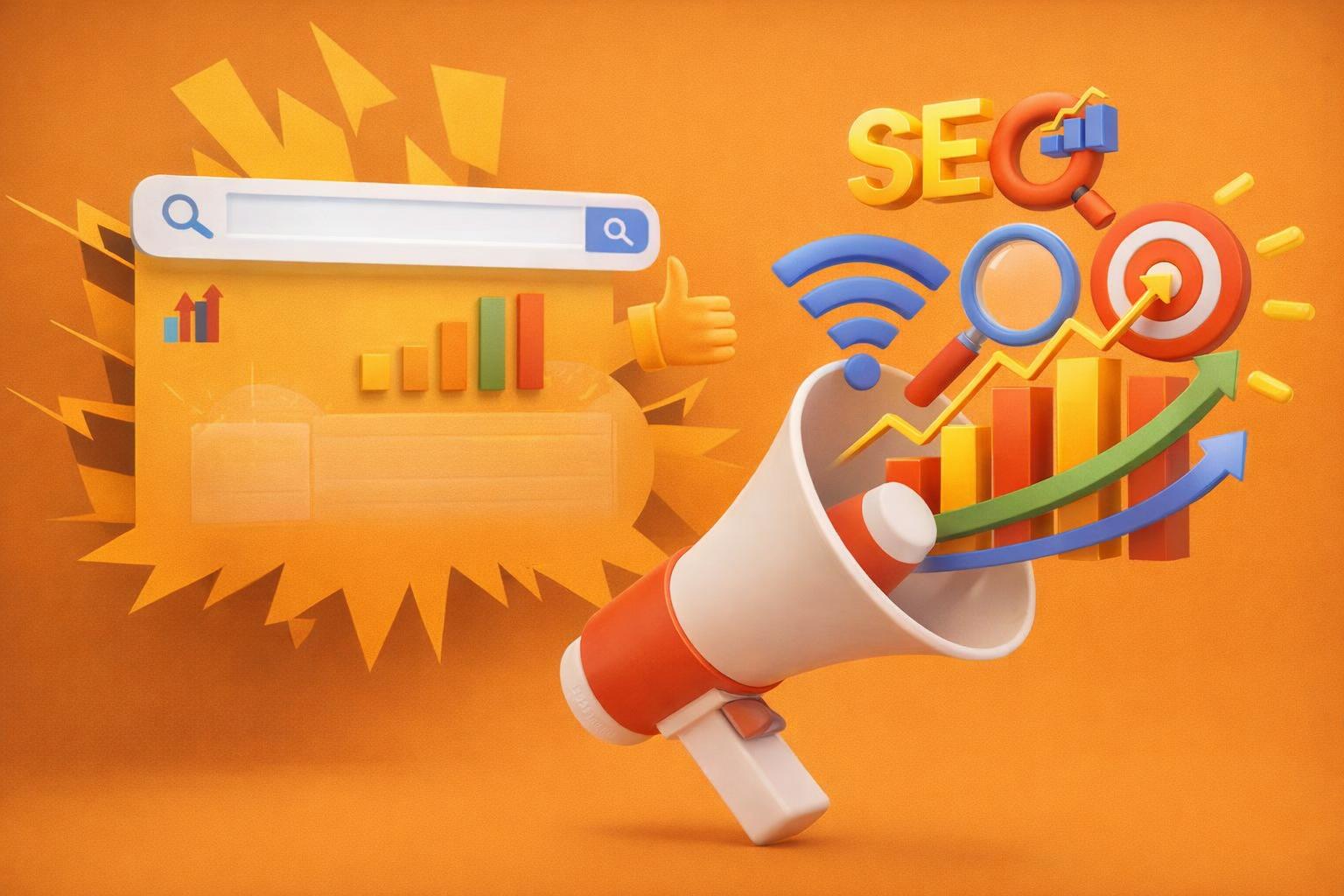 An expert demonstrating techniques to enhance company visibility in search results.