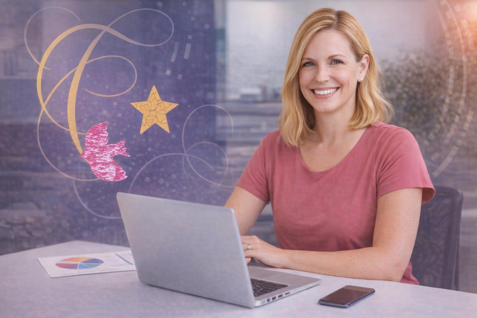 A strategist helping businesses develop a cohesive brand image using SEO.