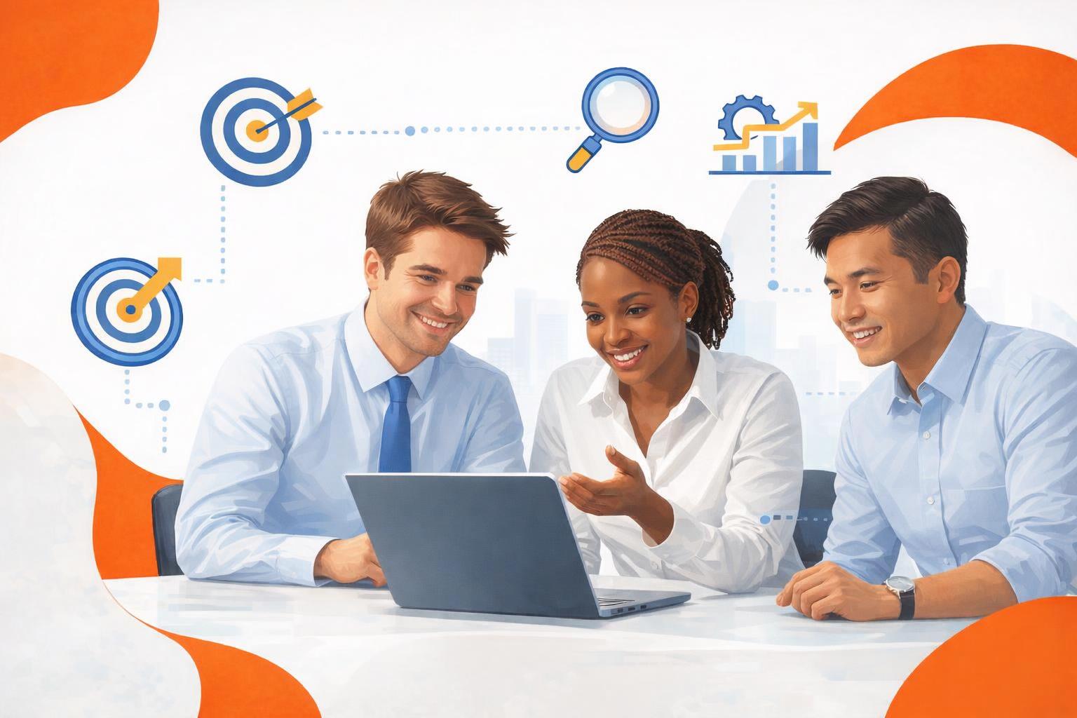 A career coach providing digital marketing insights to a professional seeking growth.