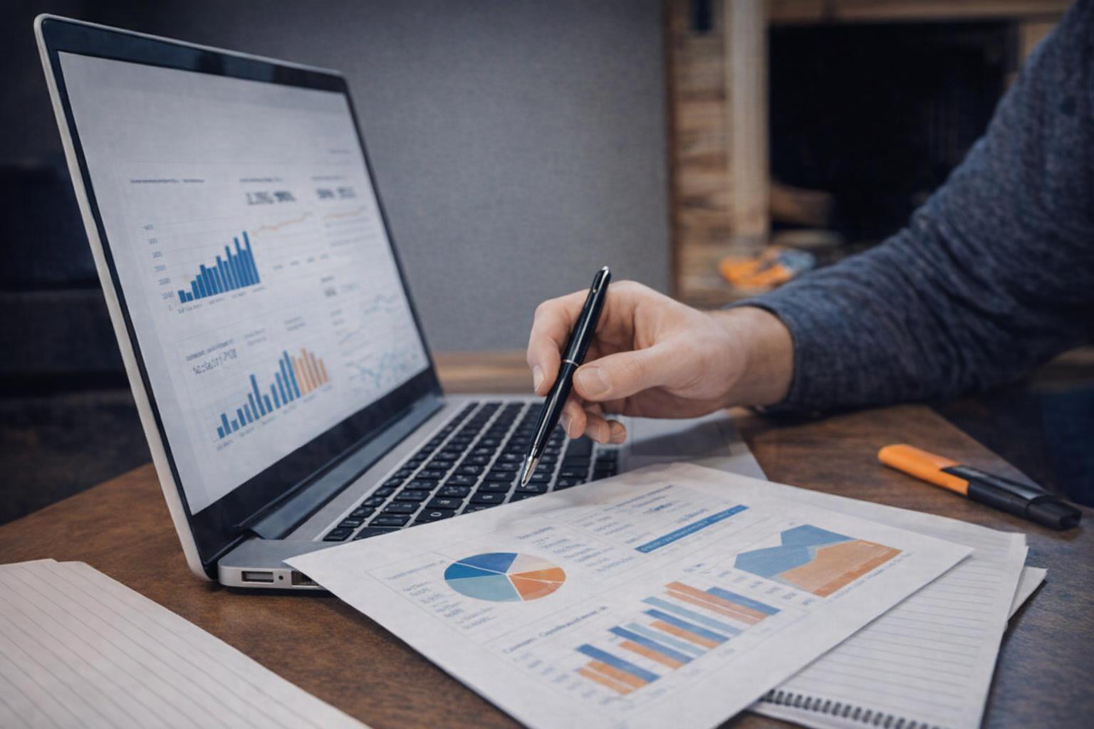 An SEO expert analyzing competitor websites to develop effective marketing strategies.