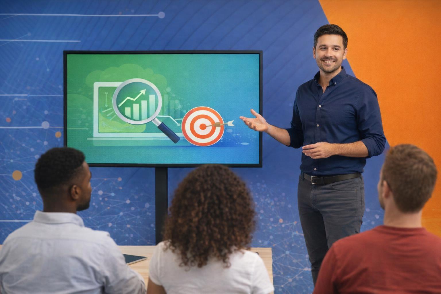 Virtual coaching session with a focus on search engine optimization techniques.