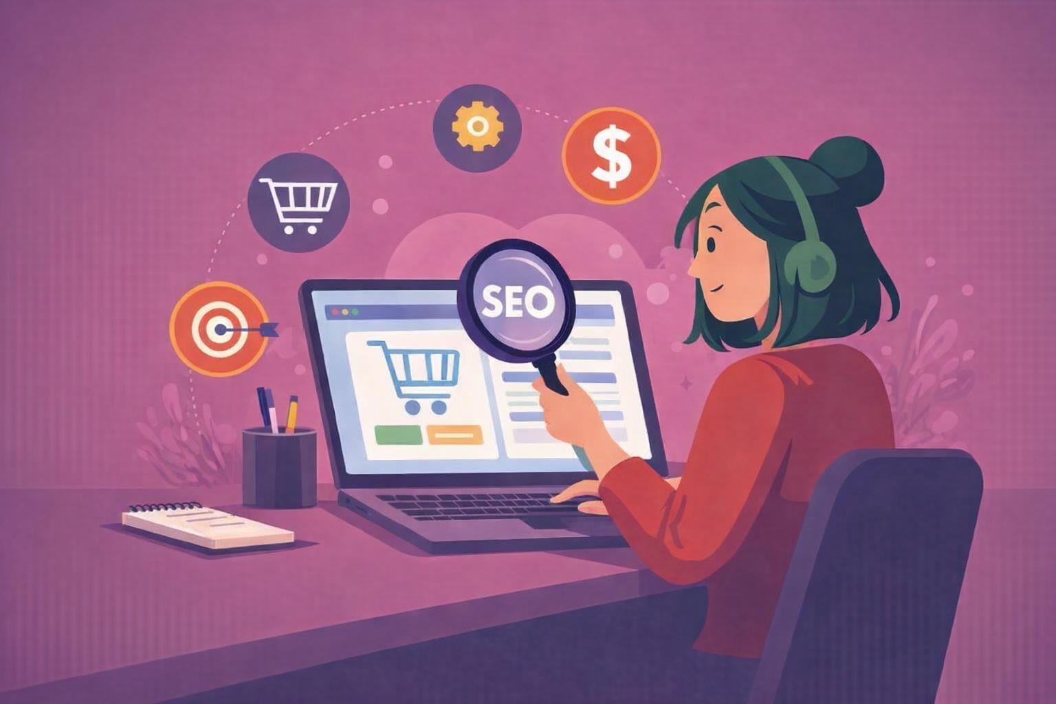 A consultant offering guidance to online retailers on optimizing their digital presence.