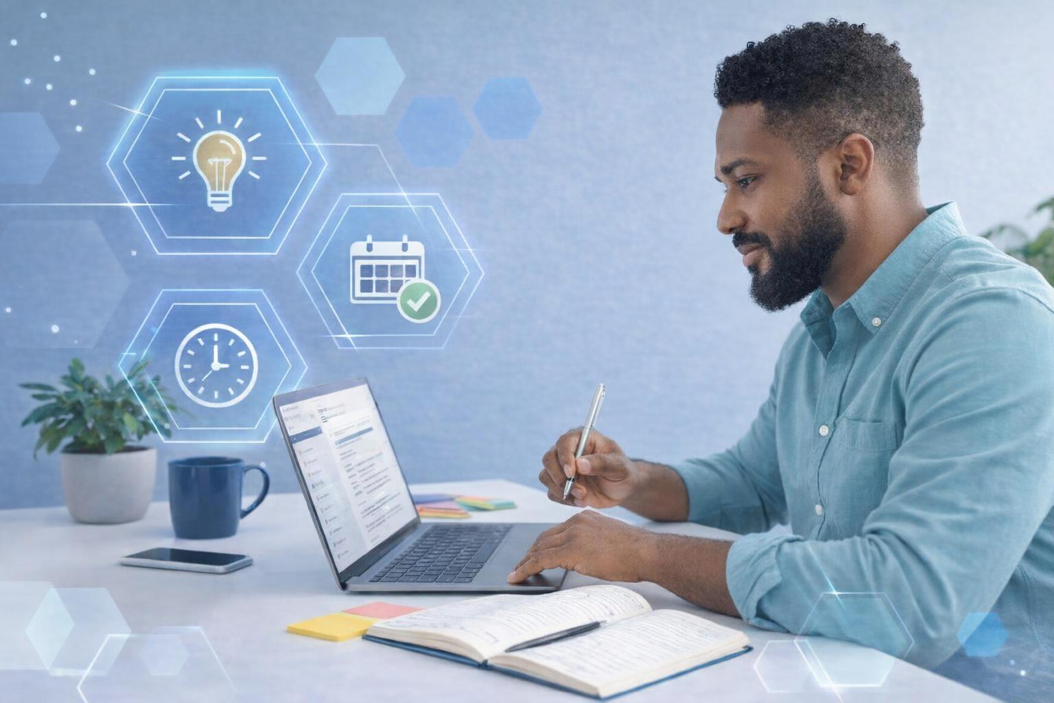 An event planner discussing digital marketing strategies with an SEO professional.