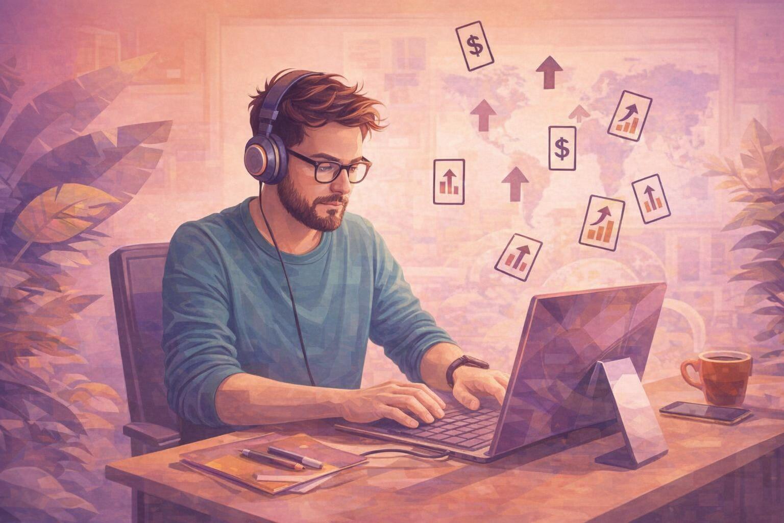 Freelancer receiving tailored SEO strategies from a knowledgeable consultant.