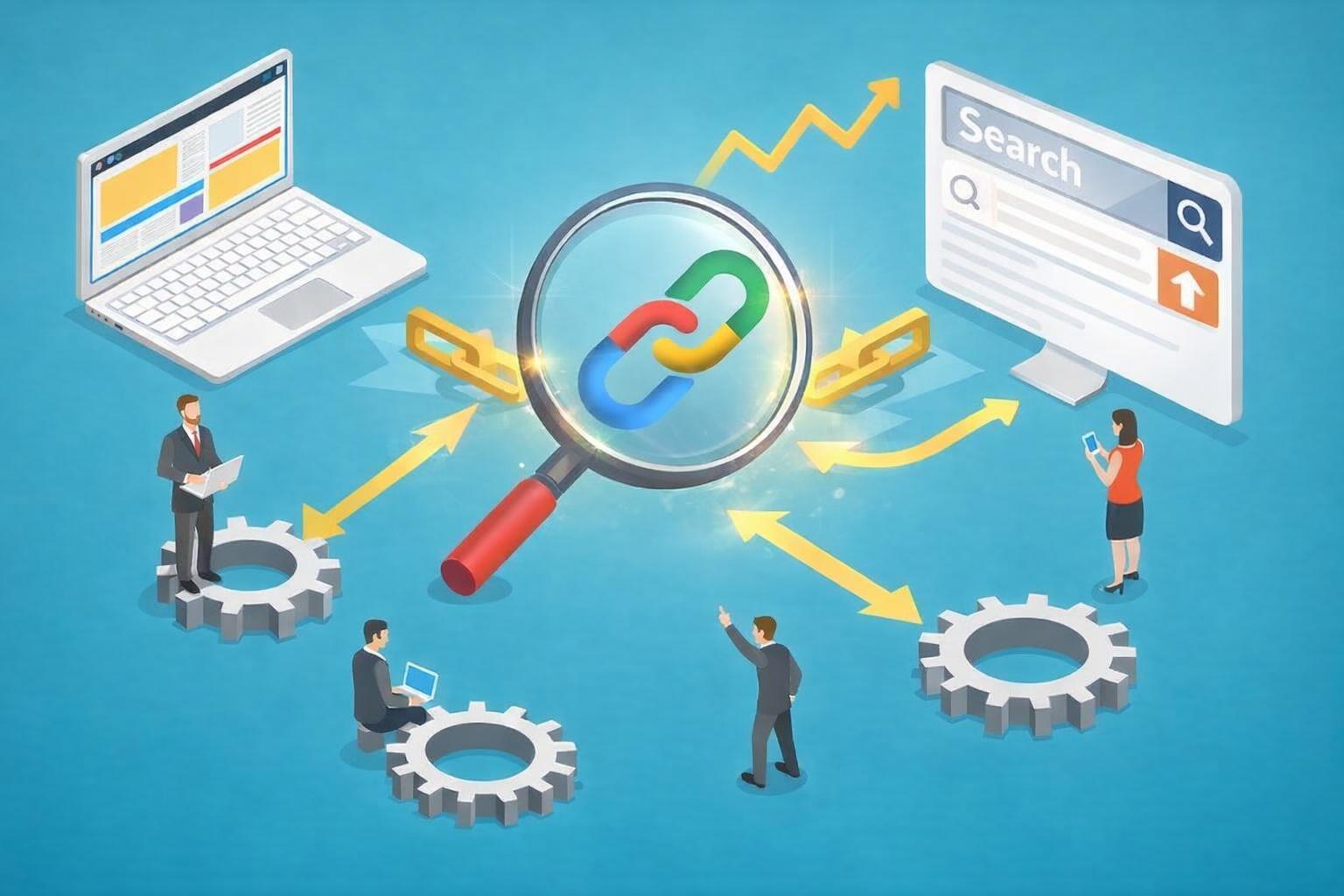 A coach demonstrating strategies for acquiring quality backlinks.