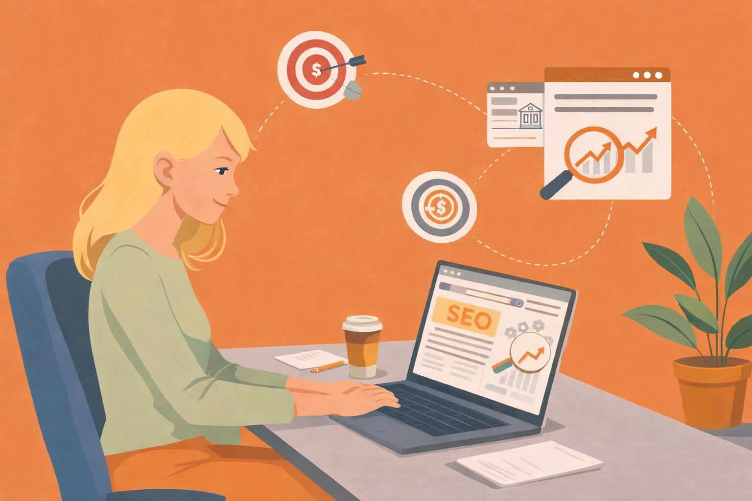 A non-profit organization team receiving digital marketing advice from an SEO consultant.