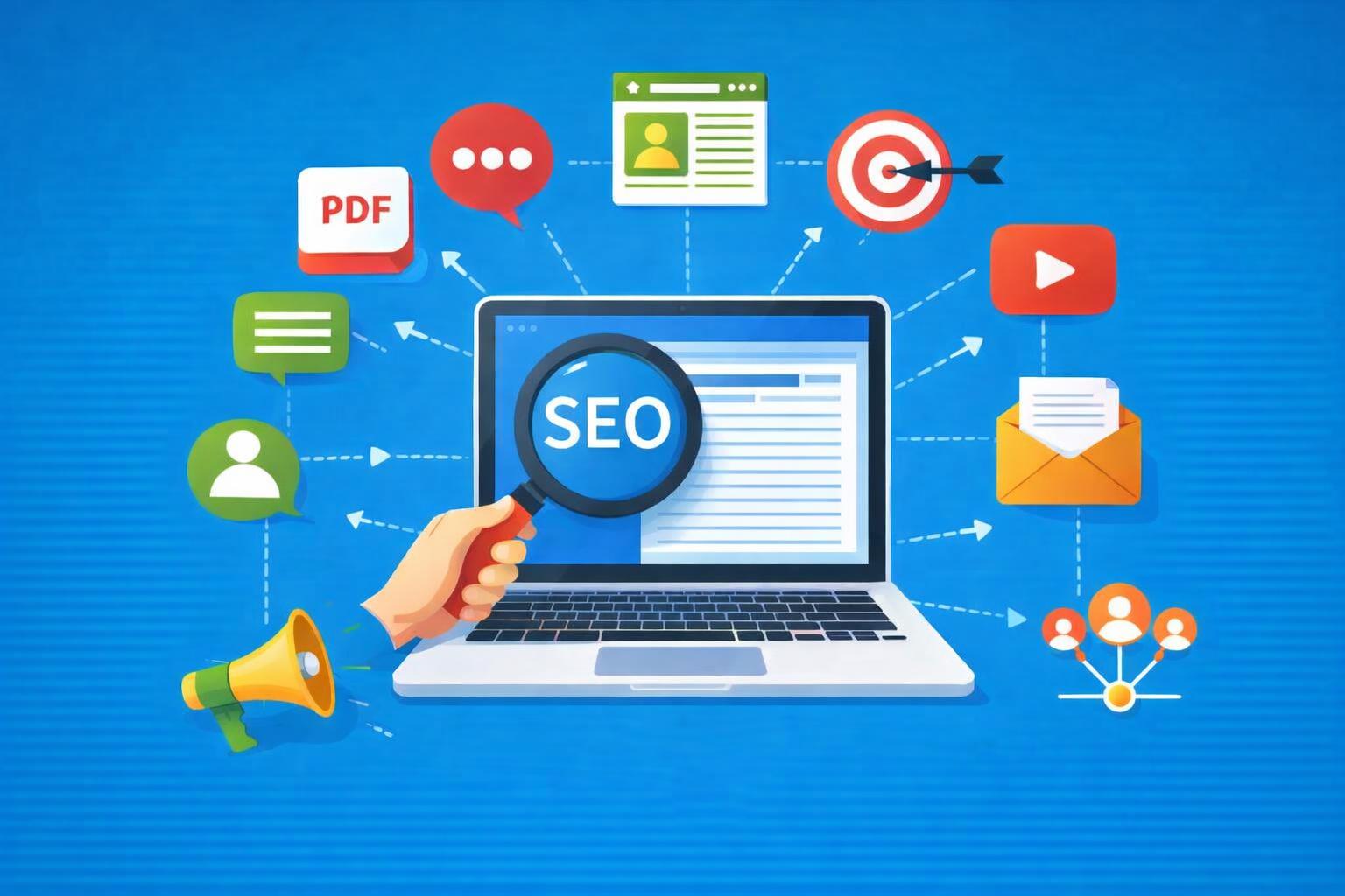 Instructor explaining strategies for improving off-page search engine factors.