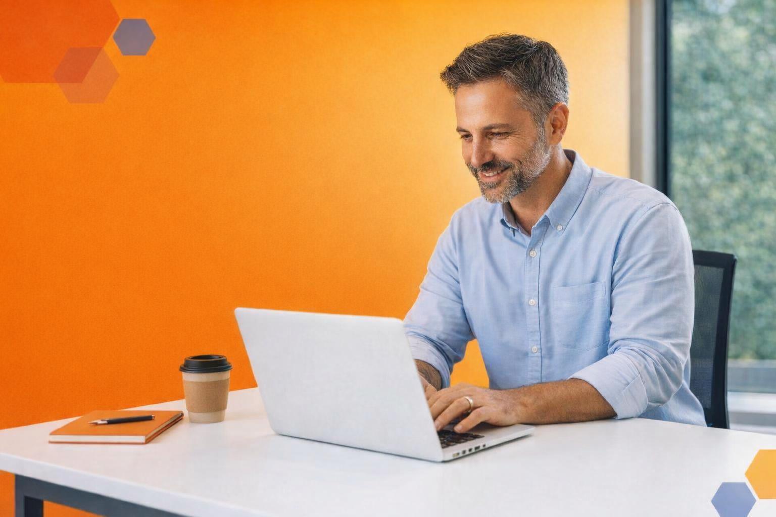 A branding expert discussing online identity strategies with a client.