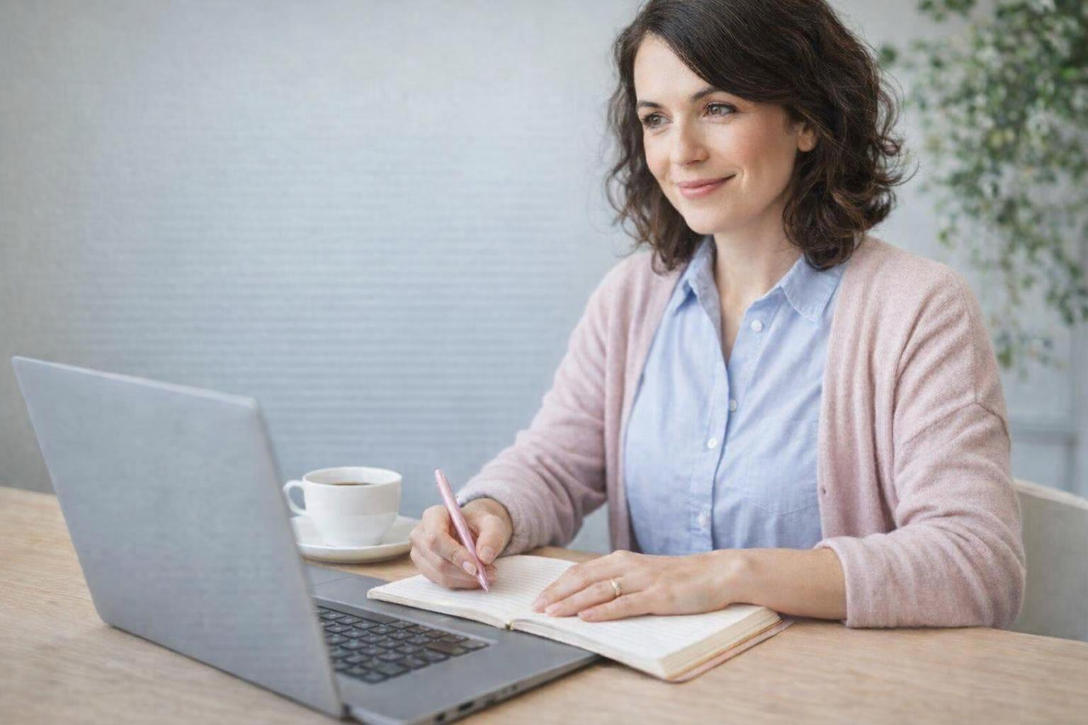 A consultant assisting businesses in establishing a strong digital footprint.