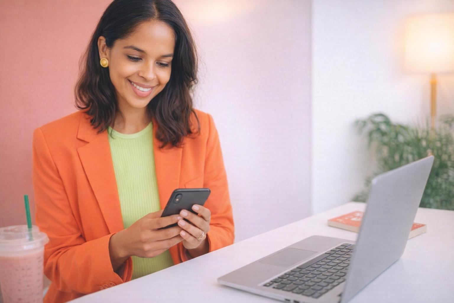 An individual enhancing their online presence with the help of an SEO expert.