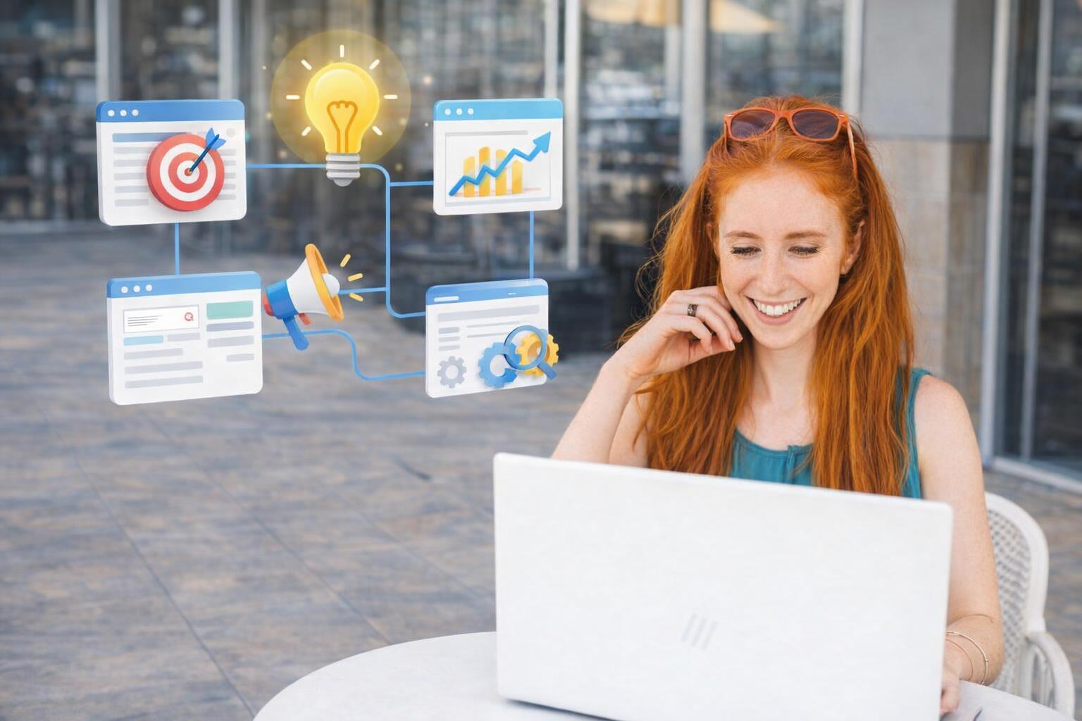 A specialist demonstrating voice search optimization techniques on a smartphone.