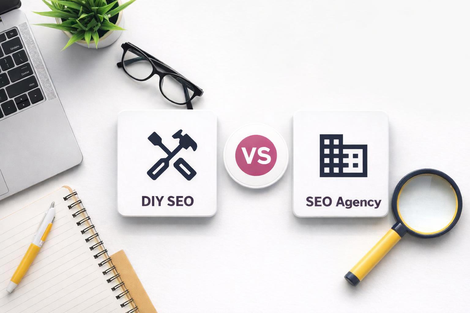A side-by-side comparison of guided SEO training and self-taught strategies.