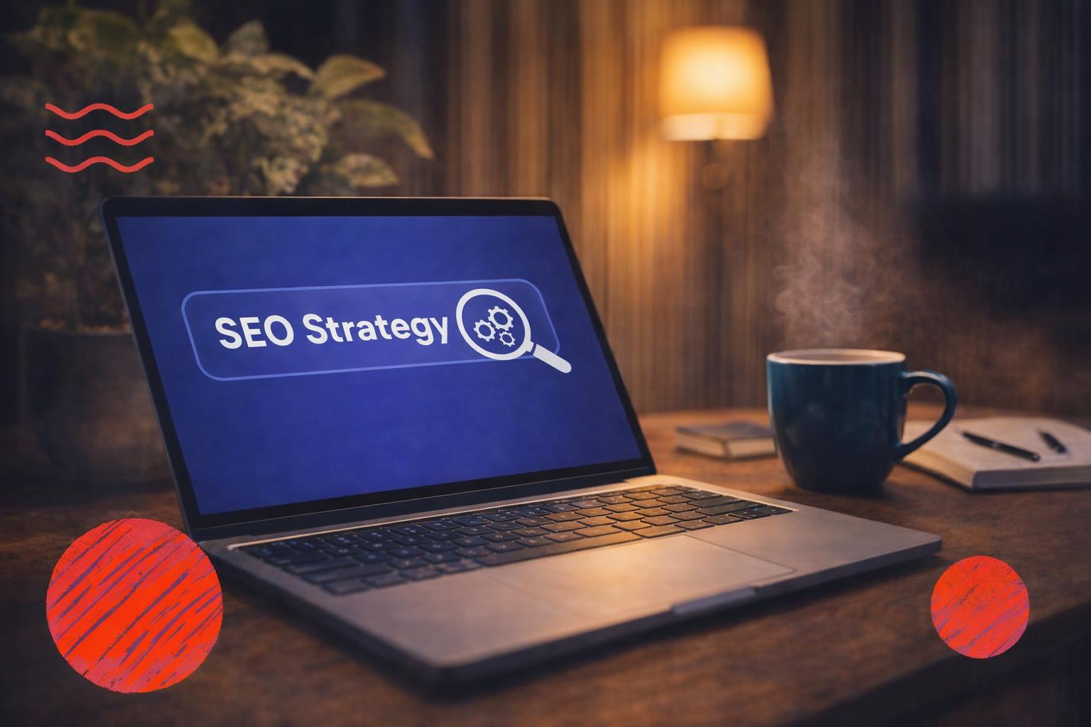 A seminar room filled with attendees learning about search engine optimization.